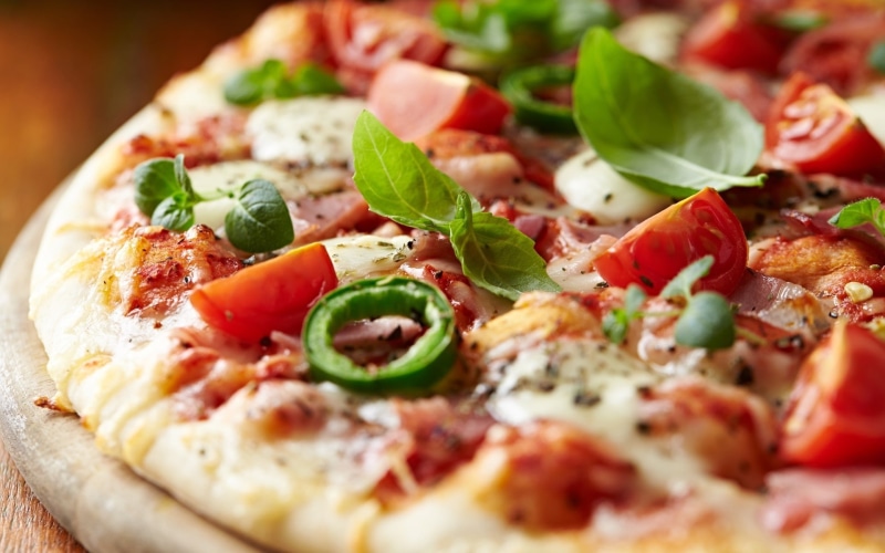 1080P, salad, cheese, food, pizza