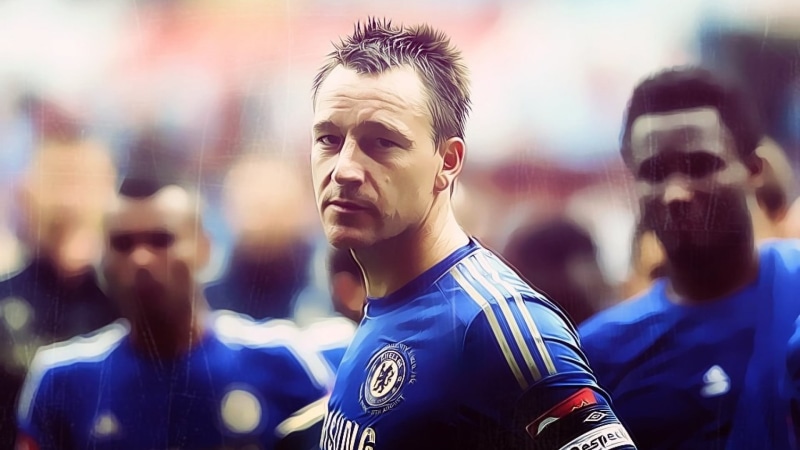 crew, clothing, selective focus, neck, 1080P, blue, portrait, white, filter, togetherness, sport , athlete, team sport, Chelsea FC, shirt, incidental people