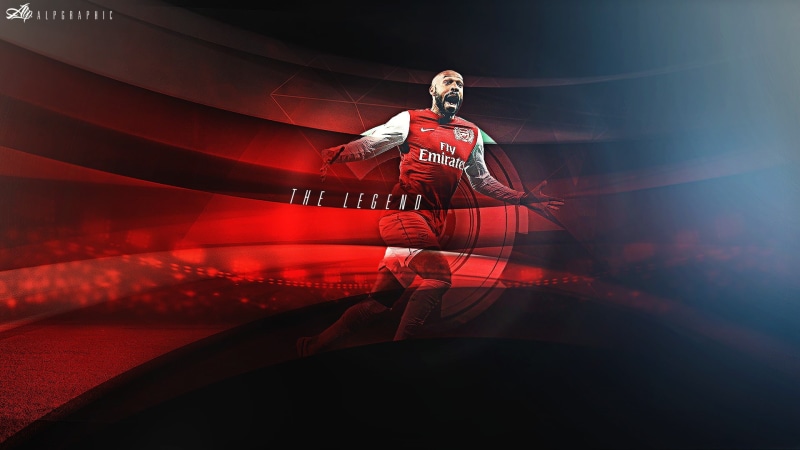 goal, attack, victory, Henri, football, The gunners, player, Forward, Thierry Henry, Arsenal, 1080P, goals, center
