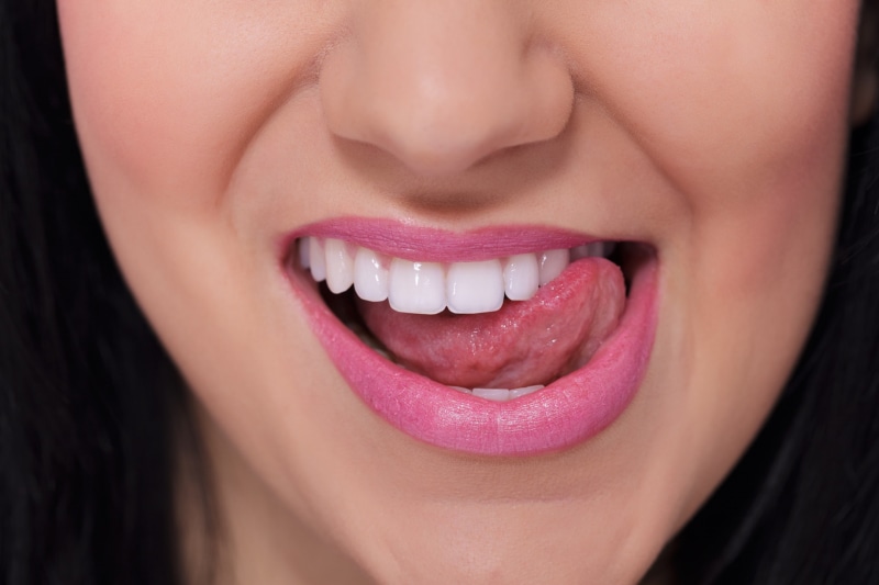 women, tongues, 2K, lips, face