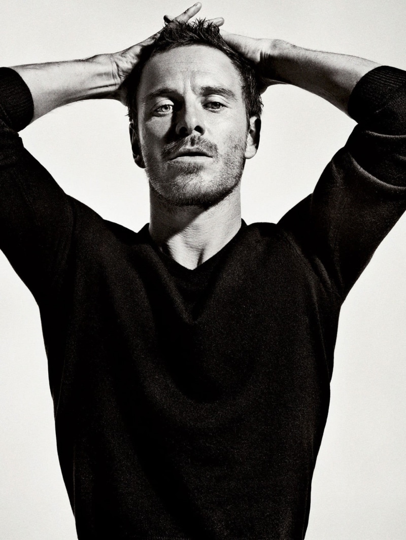 monochrome, hands behind head, headshot, one person, beard, studio shot, body part, looking at camera, mid adult, handsome, portrait, young adult, looking