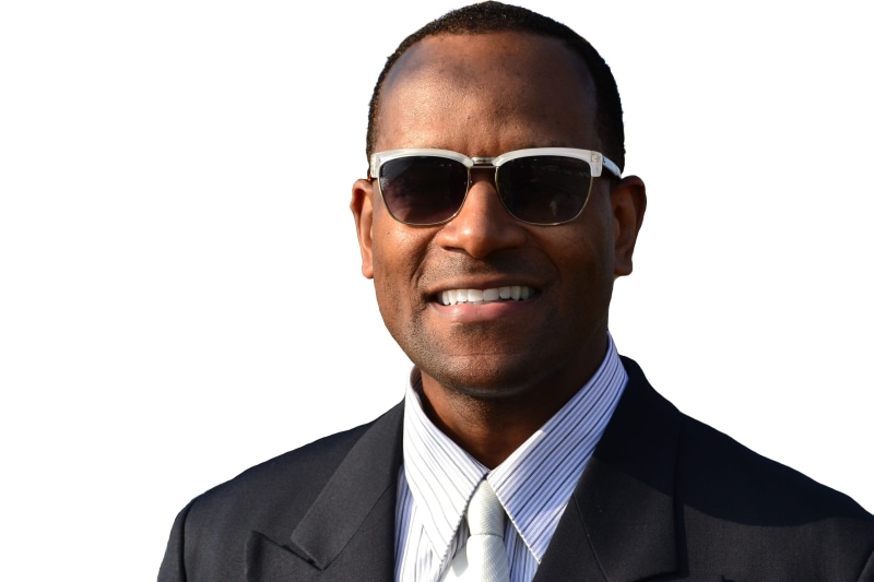 cut out, fashion, hand, friendly, trinidadian, man, black man, office, happy, one person, isolated, front view, looking at camera, joy, 6 feet tall, men