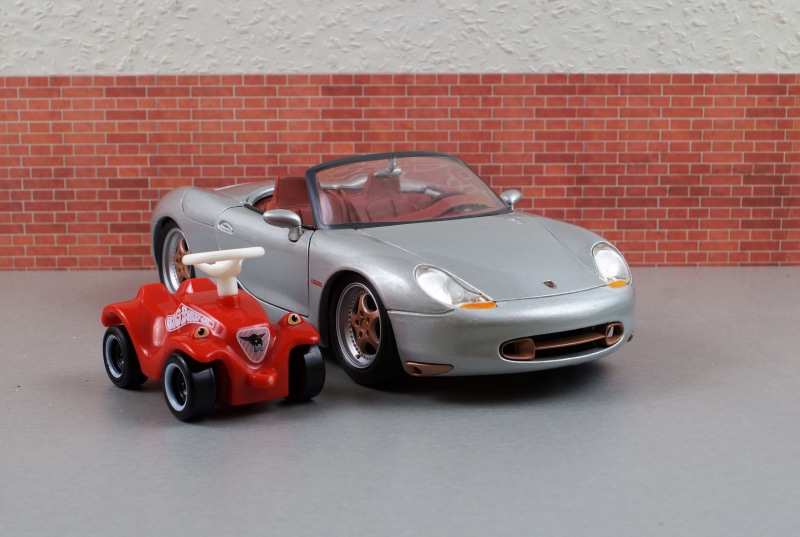 toy car, sports car, boxster, mode of transportation, convertible, luxury, car, speed, sporty, choice, racecar, toys, success, model, brick, model car