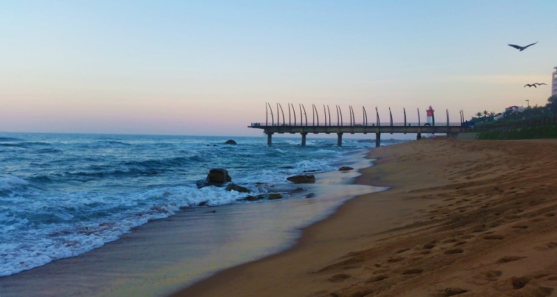 beach, wave, sky, architecture, sea, sand, horizon, tranquility, 720P, scenics - nature, tranquil scene, nature, outdoors, built structure, horizon over water
