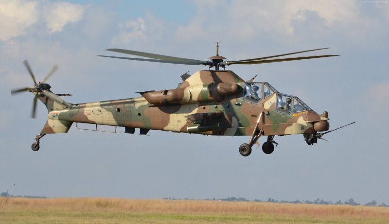 aerospace industry, helicopter, day, nature, air force, attack helicopter, air vehicle, military, 2K, field, government, army, airplane, South African Air Force