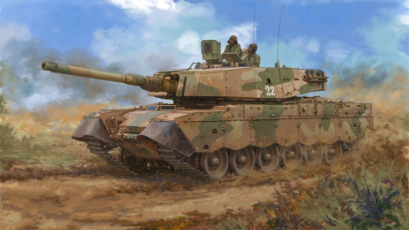 Olifant, modification of the British tank " centurion", South African main battle tank, elephant, South Africa, 1080P