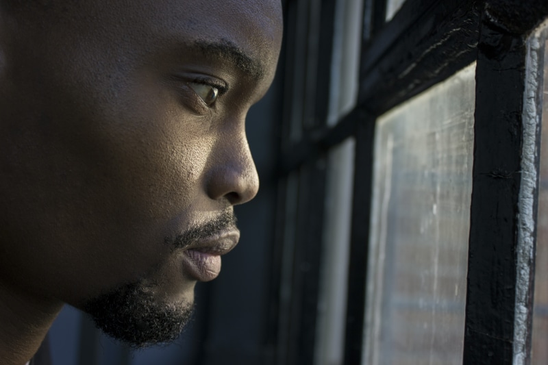 country, life, pane, portrait, outdoors, waiting, body part, solitude, contemplation, adult, young adult, looking, africa, face, 5K, emotion, one person