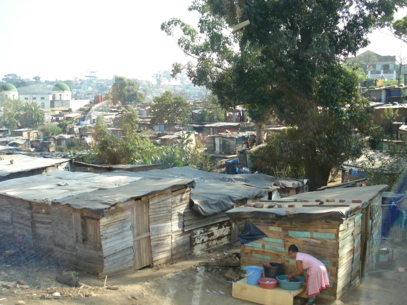 outdoors, residential district, nature, washing, misery, residential, underdevelopment, day, underdeveloped, built structure, slum, poor, men, girl, house