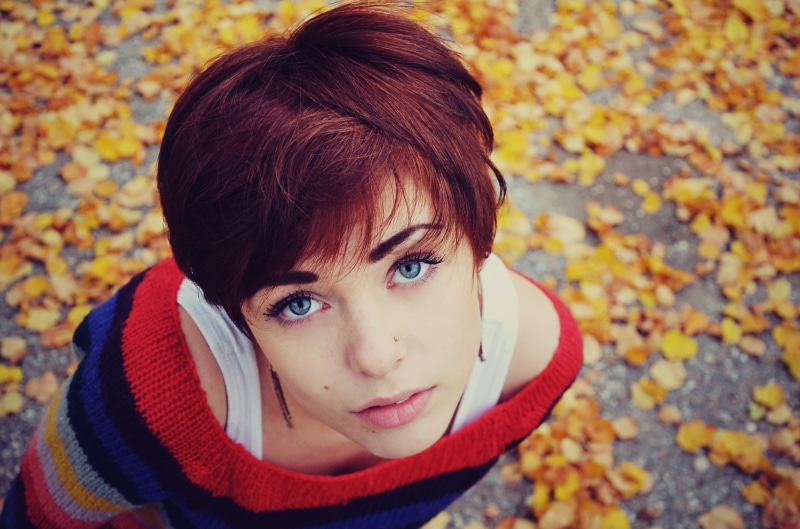 s, childhood, high angle view, real people, casual Clothing, adult, caucasian Ethnicity, scarf, top, innocence, cheerful, portrait, Lana Branishti, headshot