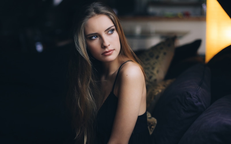 fashion, face, Camille Rochette, one person, hair, beauty, beautiful woman, lifestyles, blonde, hairstyle, David Olkarny, looking at camera, young adult