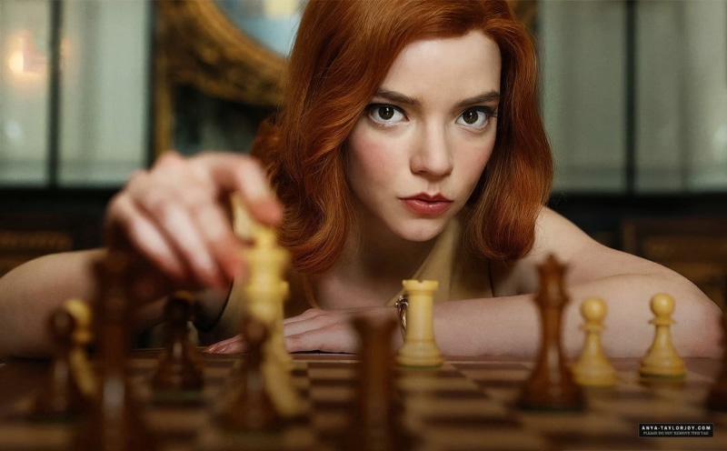 redhead, women, actress, chess, TV Series, Anya Taylor-Joy, TV, 720P, The Queens Gambit