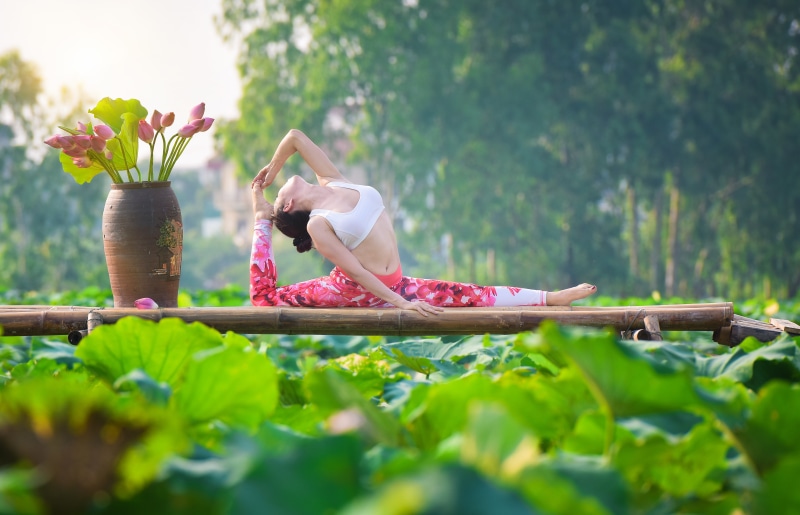 yoga, girl, pose, summer, exercise, 5K, gymnastics, Asian, legs