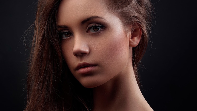 human face, glamour, young adult, hairstyle, one person, 1080P, portrait, auburn hair, looking at viewer, fashion, woman, beautiful people, women, brown
