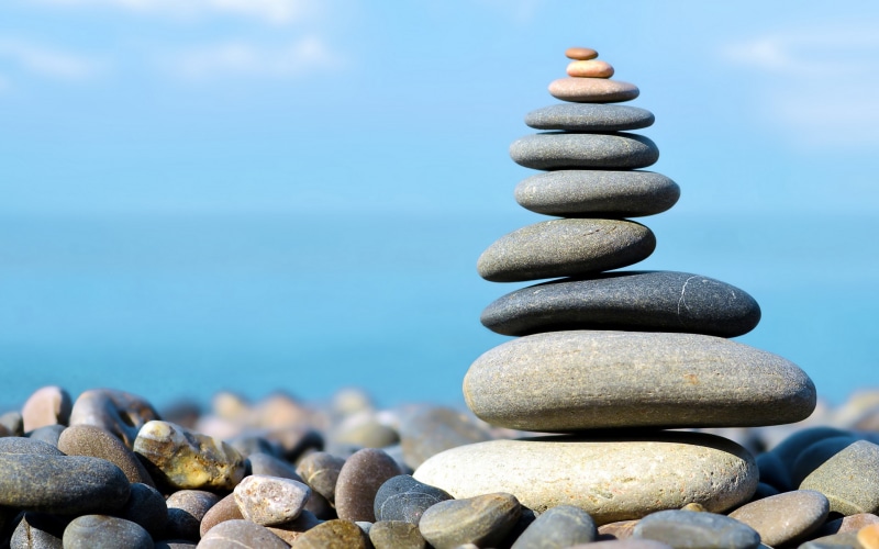 2K, beach, stones, balancing, stone