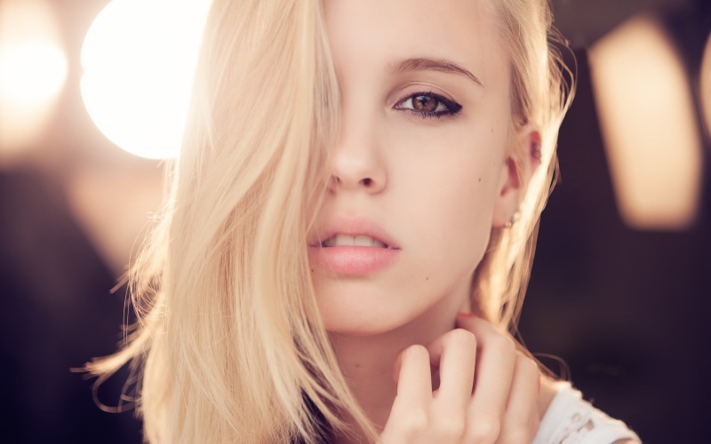 500px, looking at viewer, 1080P, photography, women, Matan Eshel, long hair, model, Maria Domark, blonde