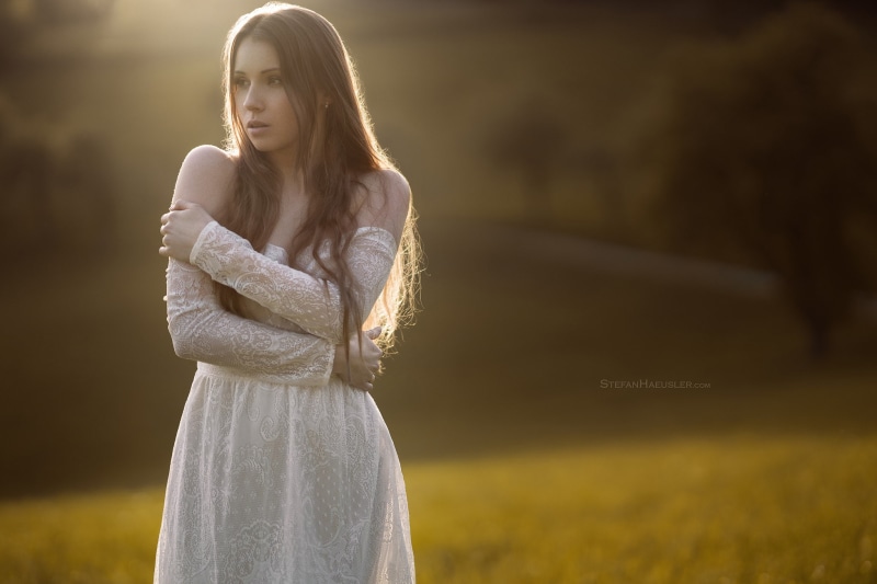 women, Viktoria Stephanie, 1080P, Stefan Häusler, model, long hair, women outdoors, earring, pierced ear, lace, brunette