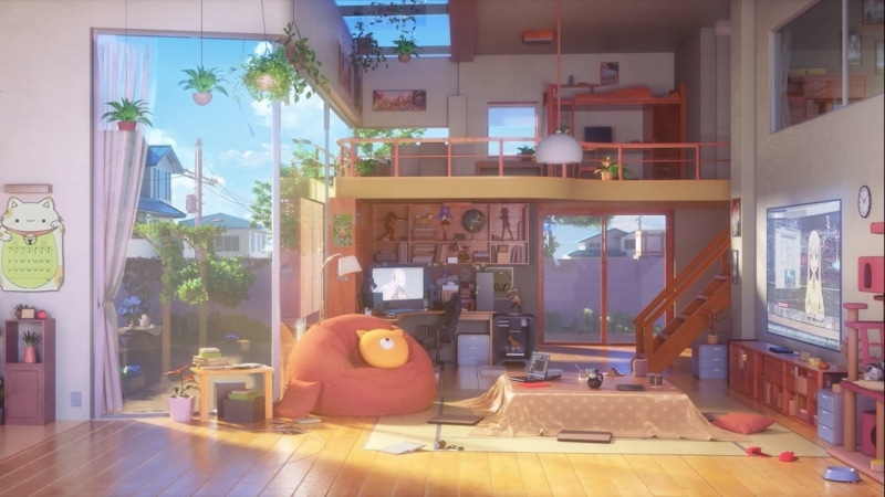 Anime, 1080P, Living Room, Original