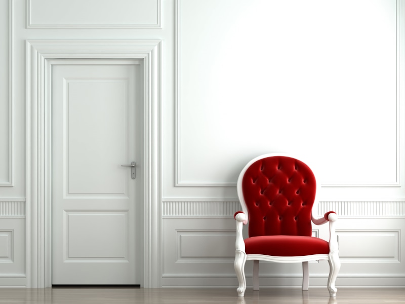 framed, tufted, ornate, building, wooden, flooring, interior, classic, empty, backgrounds, luxury, domestic Room, cozy, white color, seat, decoration, the door