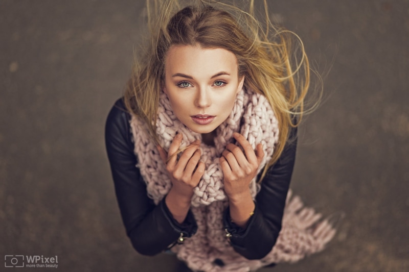 Girl, the wind, Wojtek Polaczkiewicz, hair, 1080P, look