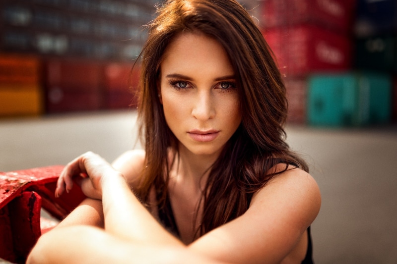 depth of field, 1080P, Miro Hofmann, portrait, face, women