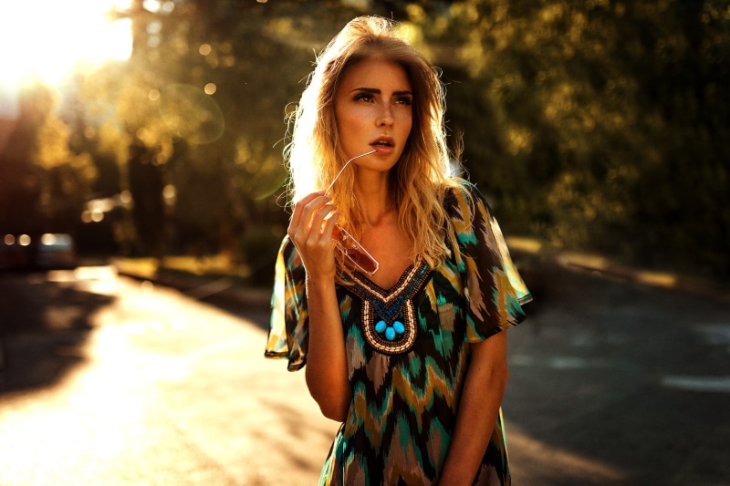 standing, hairstyle, one person, blond hair, fashion, teenager, Miro Hofmann, young women, long hair, beauty, hair, sunlight, front view, nature, beautiful woman