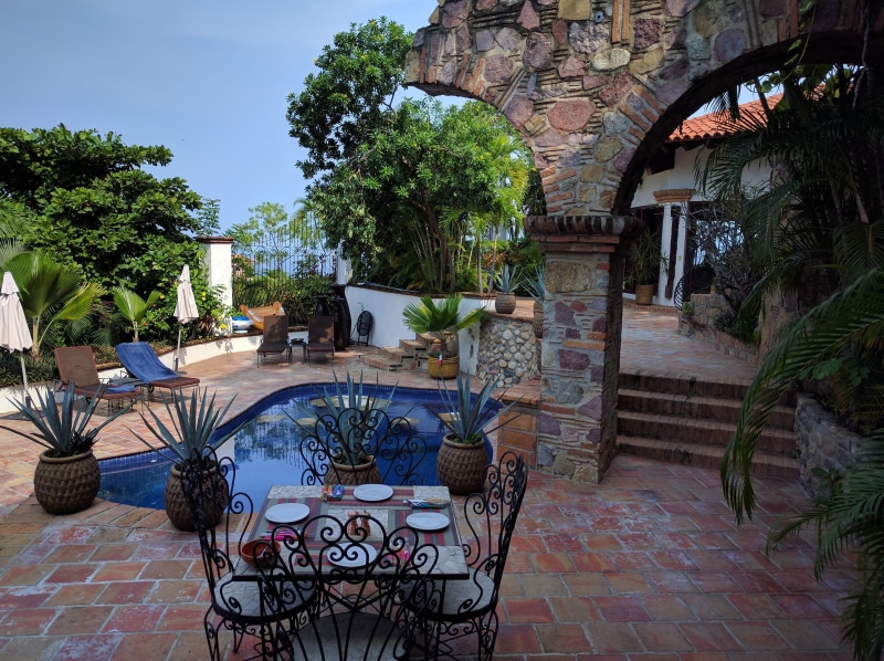 luxury, water, growth, nature, front or back yard, plant, patio, outdoor, tourism, tropical, Travel, brown, no People, 4K, se, relaxation, courtyard, blue