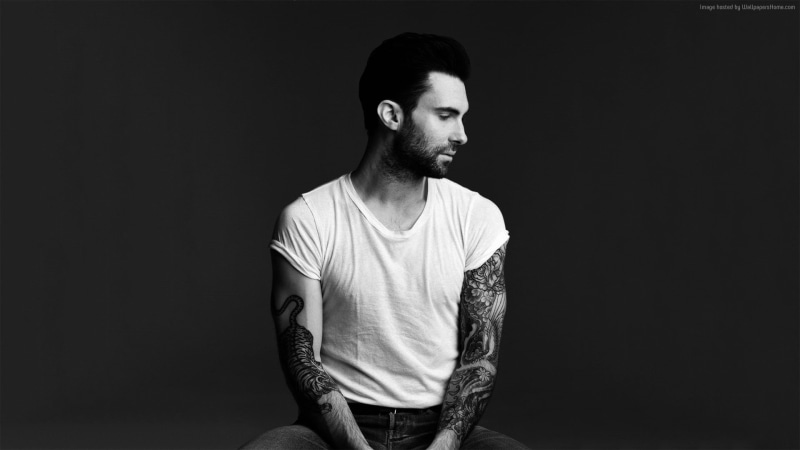 rock band, actor, tattoo, 1080P, singer, Japanese style, Adam Levine, Maroon 5