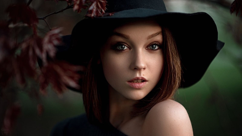 Georgy Chernyadyev, 720P, women, hat, Olya Pushkina