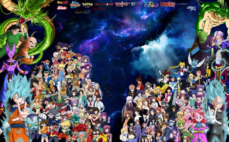 Dragon Ball, Brook (One Piece), ball, Nami (One Piece), Laxus Dreyar, Sailor Moon, Juvia Lockser, Gray Fullbuster, Usopp (One Piece), Elfen Lied, Vegeta (Dragon Ball)