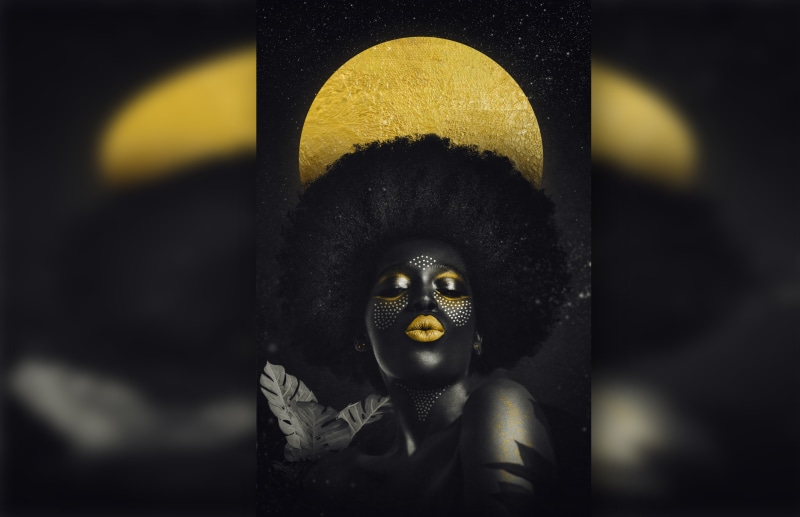 4K, ebony, women, photo manipulation