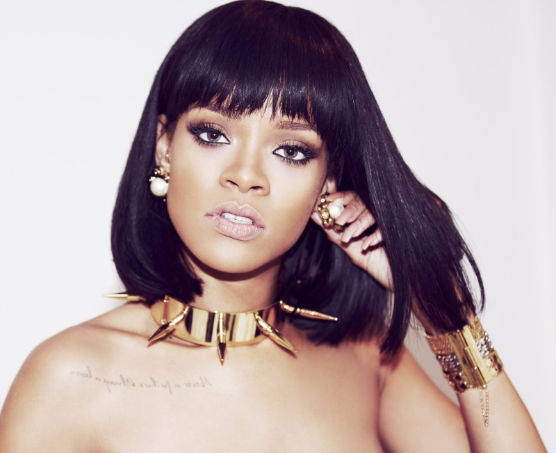 ebony, Rihanna, 4K, necklace, women, music