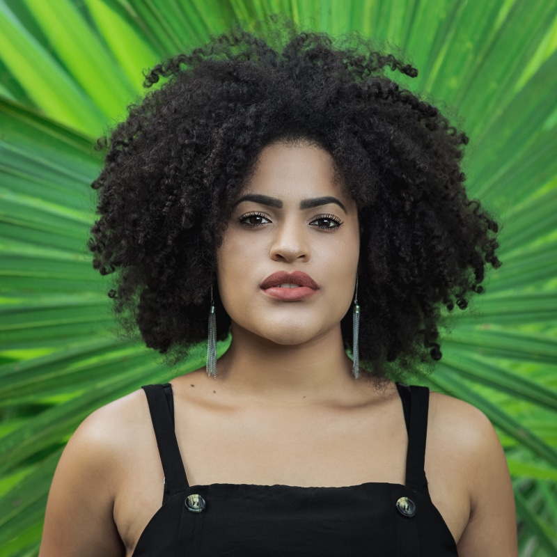 top, curly hair, one person, young women, beautiful woman, close-up, style, pose, front view, hairstyle, female, wearing, headshot, facial expression, pretty