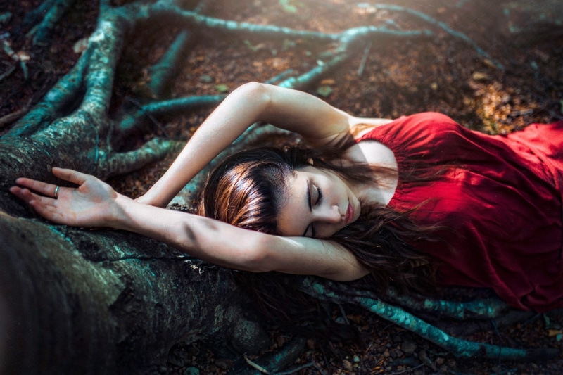 adult, women, outdoors, lying down, long hair, beautiful woman, young women, one person, 1080P, Gustavo Terzaghi, young adult, closed eyes, clothing, relaxation