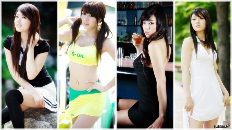art, asians, loo, hee, women, people, tops, tank, hd, hwang, liquor, dress, bar, cocktail, black, mi, hair, white, korean, 1080P, long
