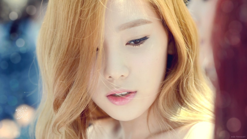 beautiful woman, adult, human body part, K-pop, young women, fashion, 1080P, blond hair, body part, close-up, beauty, hair, Kim Taeyeon, women, hairstyle