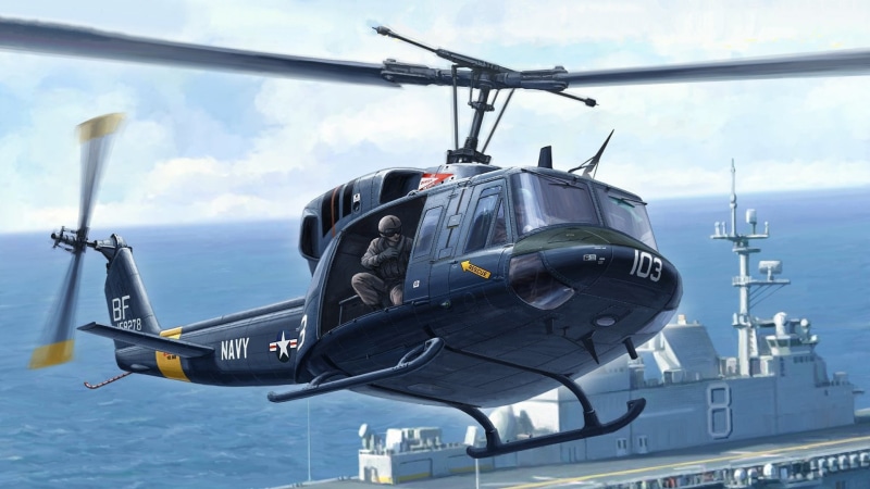 Twin Huey, UH-1N, twin-engined variant, 1080P, multi-purpose helicopter