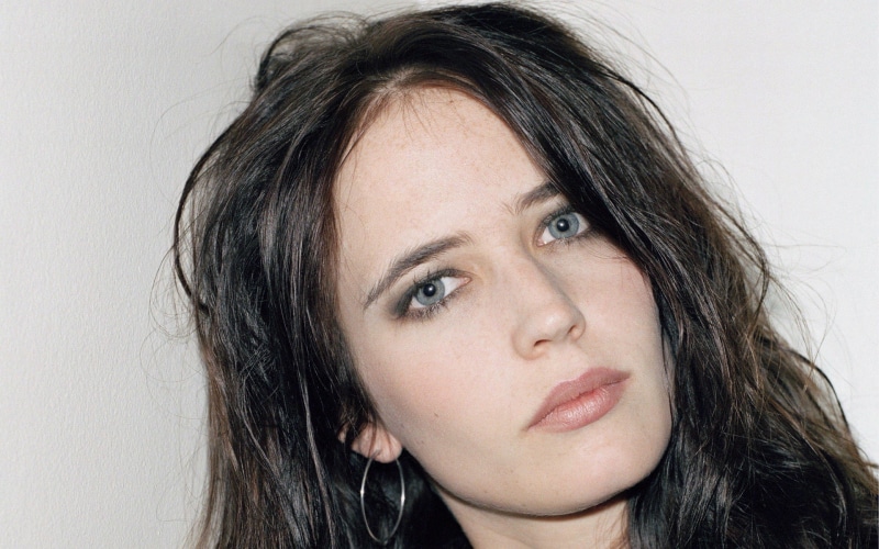 brunette, actress, women, 1080P, blue eyes, Eva Green, hoop earrings