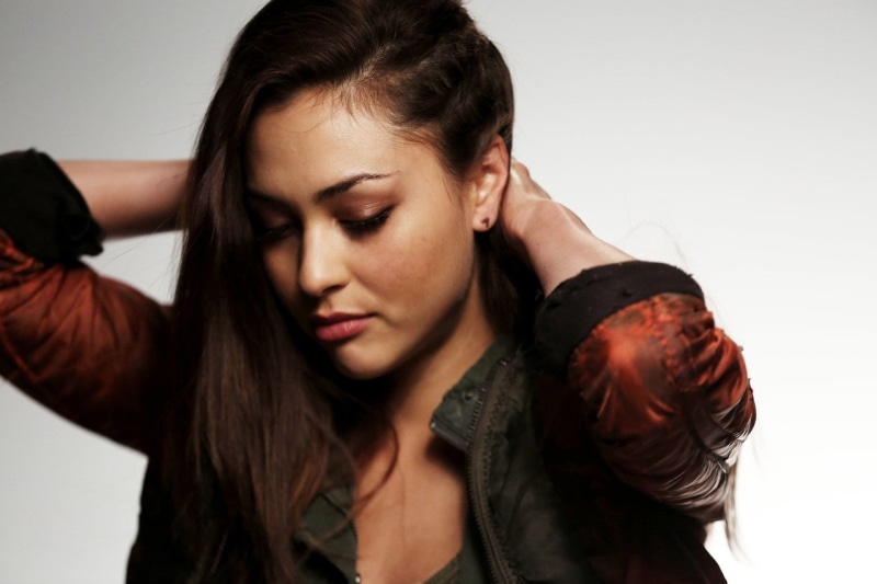 studio shot, hand, frustration, hair, portrait, women, emotion, hopelessness, beautiful woman, one person, adult, hand in hair, front view, young adult