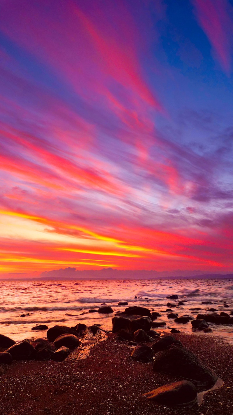 sea, Explored, sunset, sunlight, view, 4K, sky, landscape, summer, coastline, water, LX3, dusk, outdoors, nature, Worry, photograph, sunrise - Dawn, beach