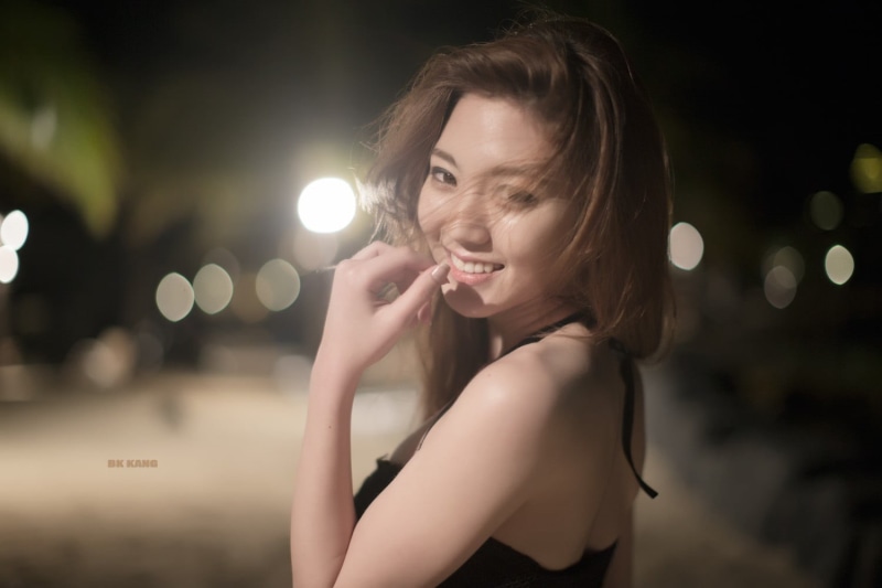 leisure activity, headshot, focus on foreground, young women, halter, hairstyle, beauty, Chae Eun, real people, one person, young adult, portrait, happiness