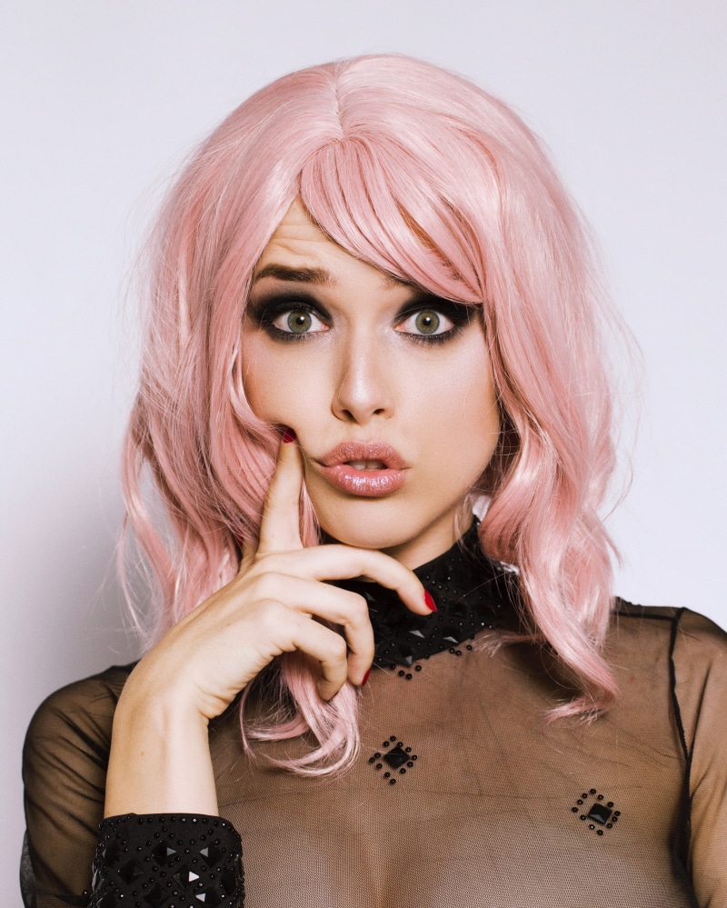 glamour, adult, human face, make-up, beautiful people, women indoors, headshot, pink lipstick, hand, hair, hairstyle, portrait display, portrait, model