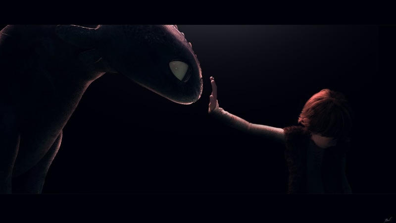 1080P, Toothless (How to Train Your Dragon), Movie, How To Train Your Dragon, Hiccup (How to Train Your Dragon)