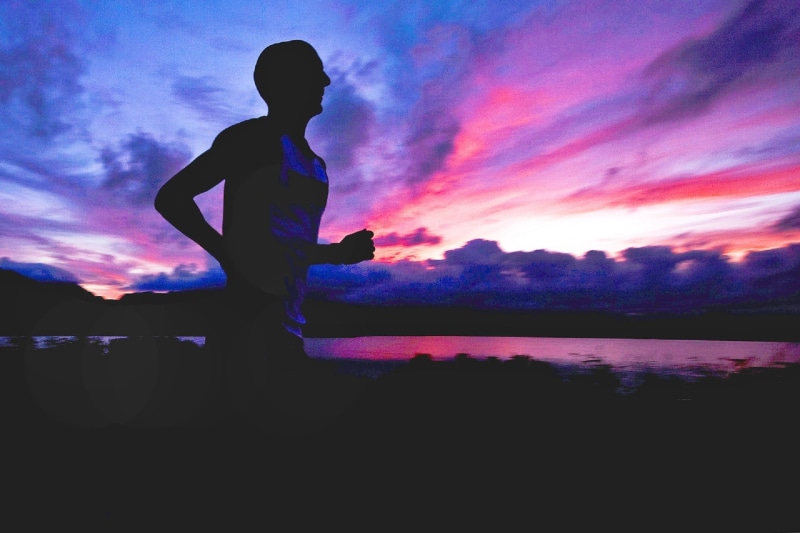 tank, silhouette, nature, fitness, man, endurance, one person, standing, women, real people, health, sky, water, 1080P, beauty in nature, white, dusk