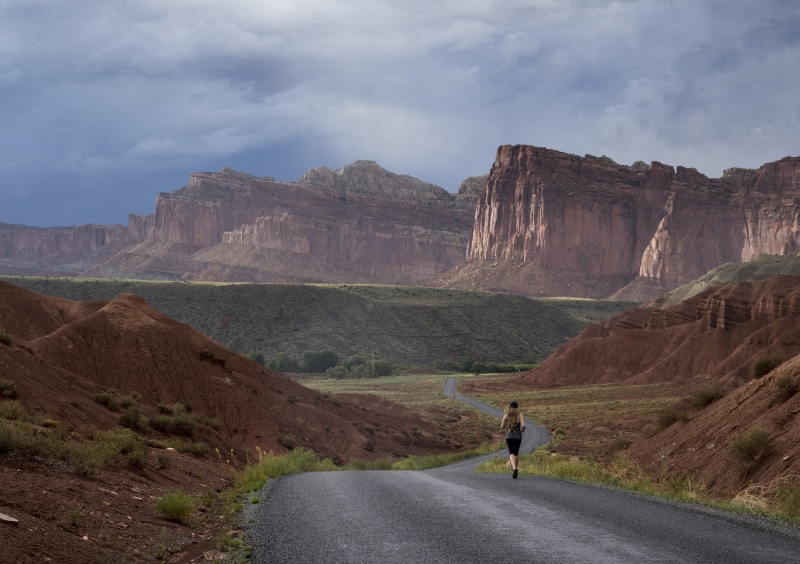 cardio, one person, beauty in nature, lifestyles, run, non-urban scene, healthy, running, mountain, fit, scenics, daytime, landscape, leisure activity