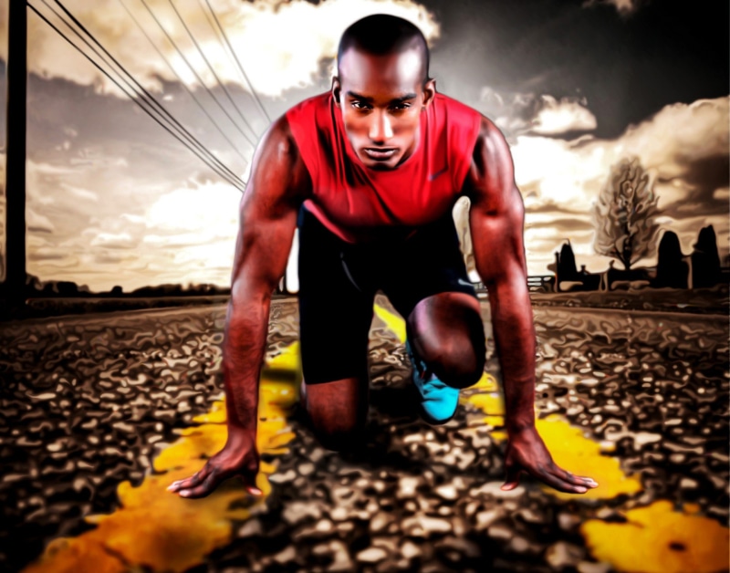 running, healthy Lifestyle, cloud - sky, young Adult, males, adult, outdoors, real people, top, one Person, nature, sports Training, exercising, muscular Build
