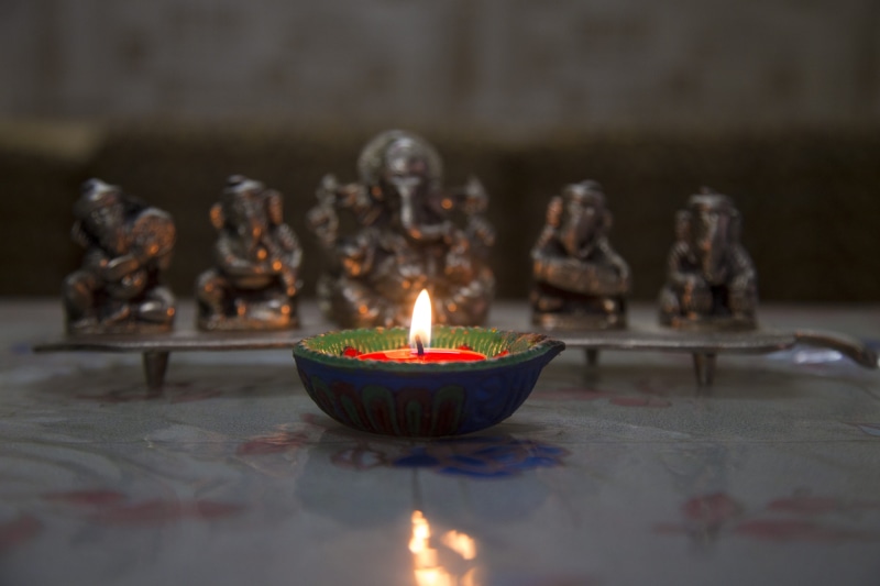 spirituality, heat - temperature, festival, belief, pooja, no people, indian, religion, oil lamp, diwali, burning, fire, deepavali, fire - natural phenomenon