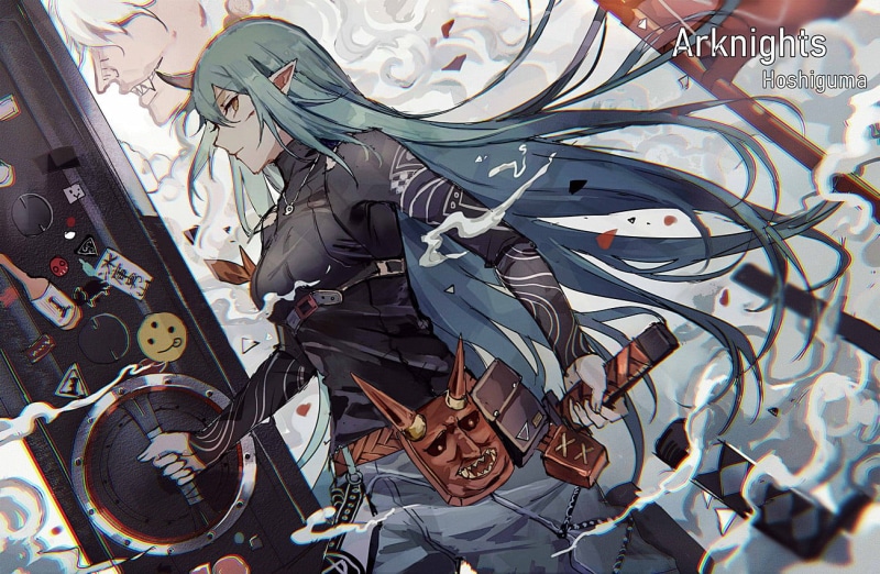 anime girls, anime, Lococo, Hoshiguma (Arknights), 720P, Arknights