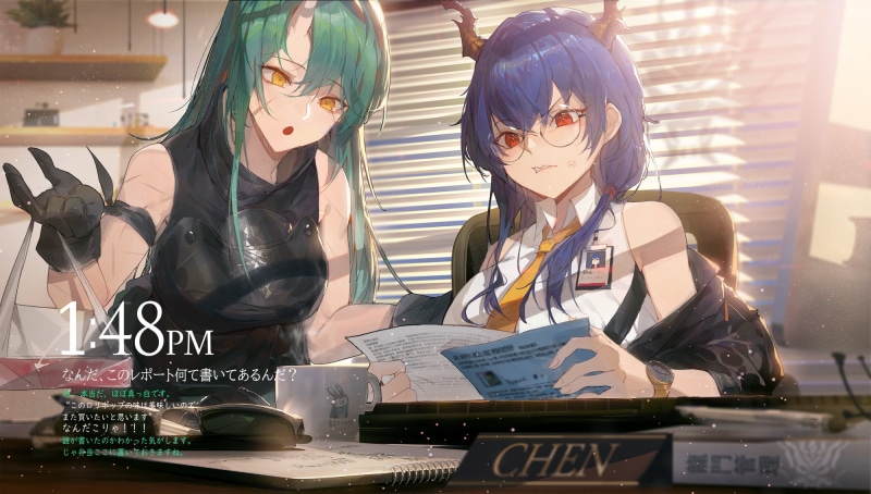anime girls, Hoshiguma (Arknights), Arknights, 1080P, Chen (Arknights), anime, Kuroduki