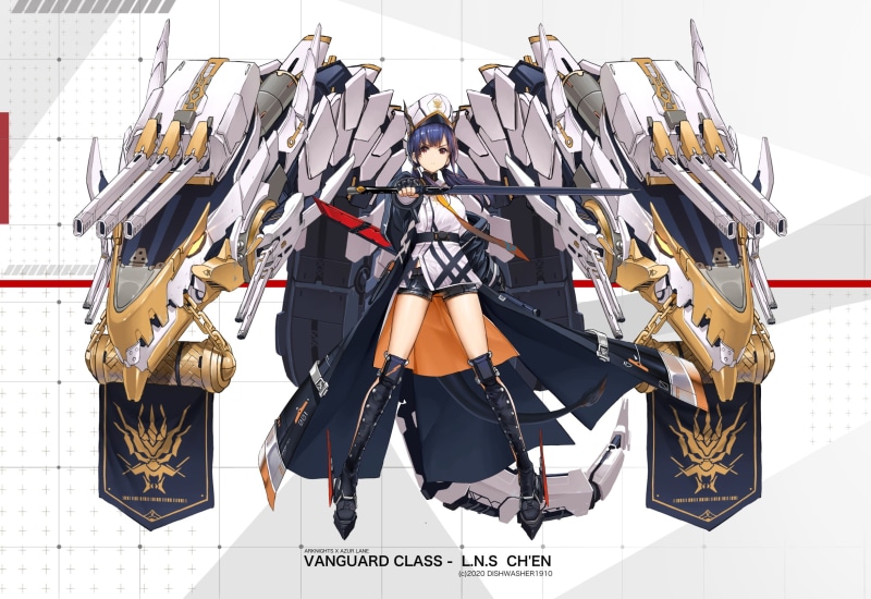1080P, Chen (Arknights), Arknights, anime girls, Azur Lane, simple background, Dishwasher1910, anime