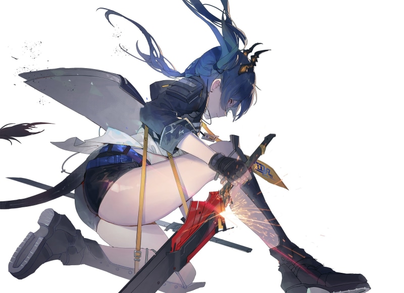Arknights, anime girls, Chen (Arknights), Kuroduki, anime, 1080P